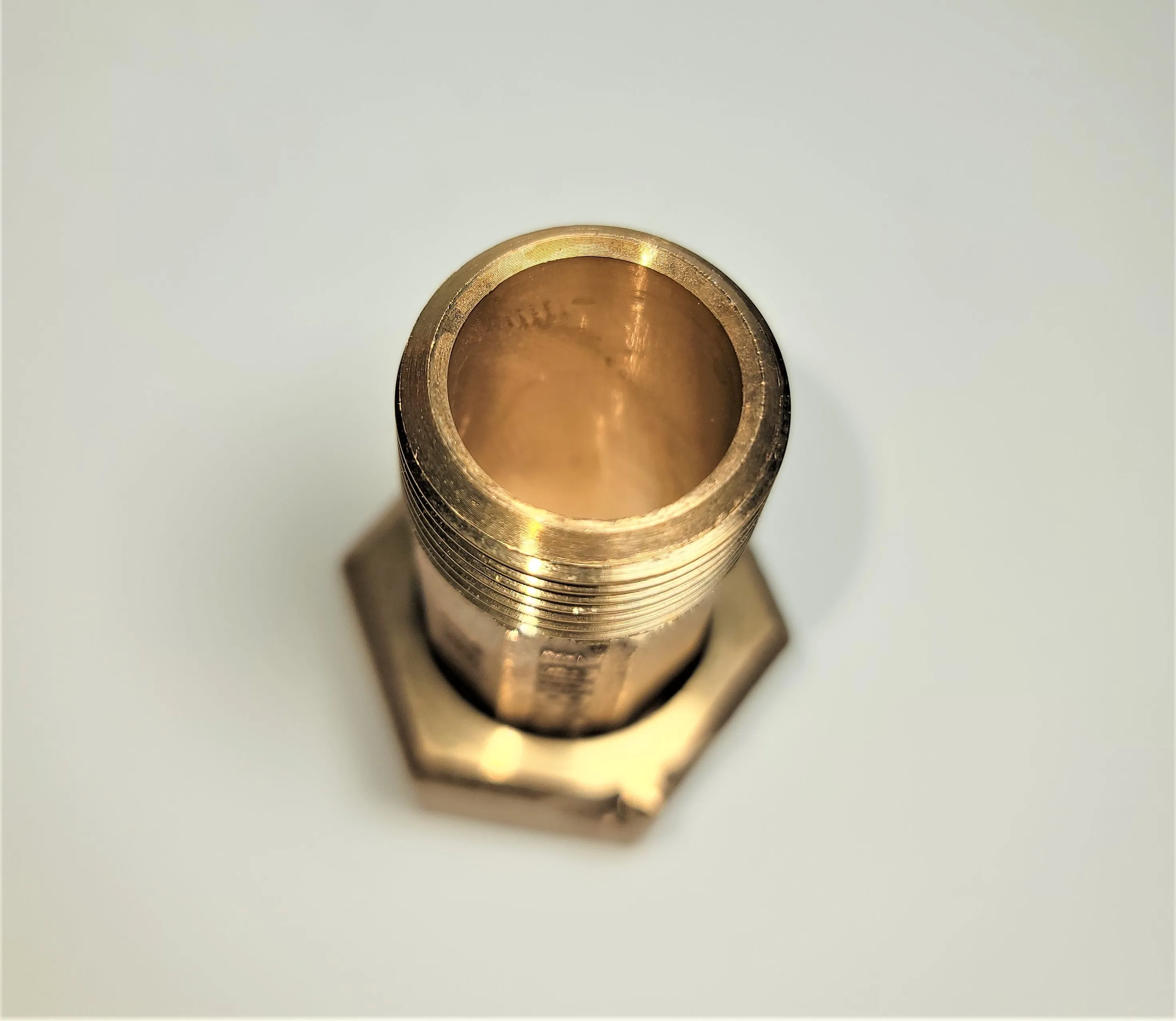 3/4" Water Meter Coupling, LEAD-FREE brass, 3/4" Fem swivel nut x 3/4" male NPT