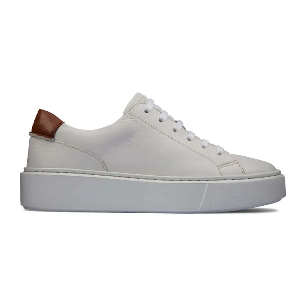 7 CM / 2.76 Inches - CMR CHAMARIPA Elevator Sneakers -Women's Wedge Sneakers - White Leather Sneakers That Add Height