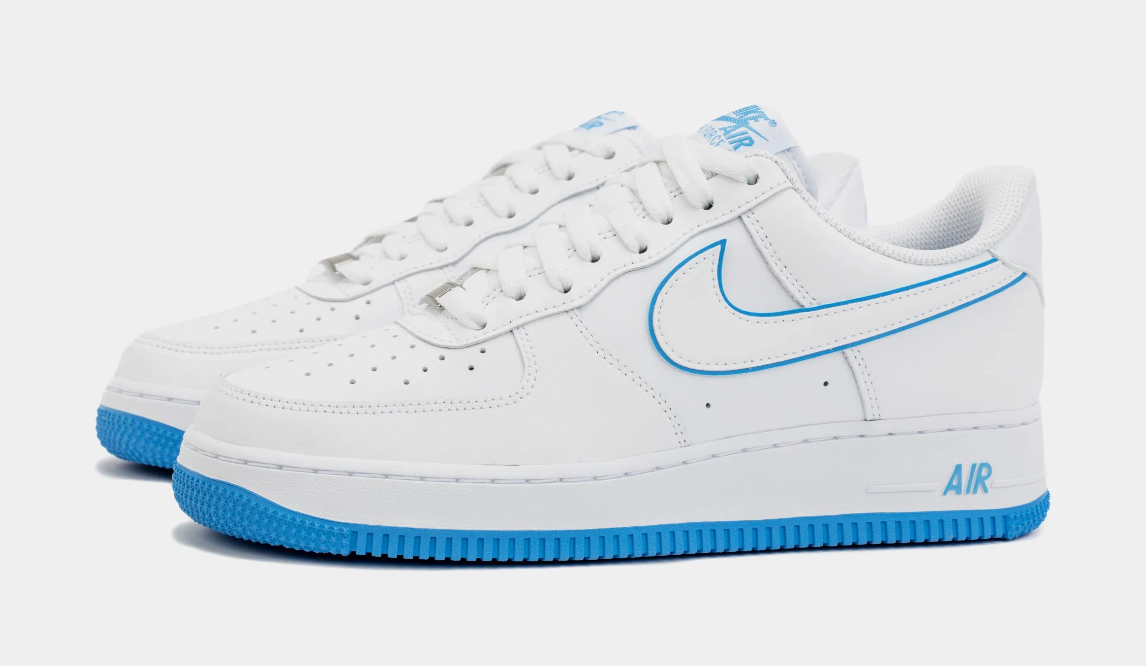 Air Force 1 '07 University Blue Mens Lifestyle Shoes (White/Blue)