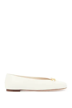 'ballet flats vlogo: 5W2S0JM1EEY IVORY