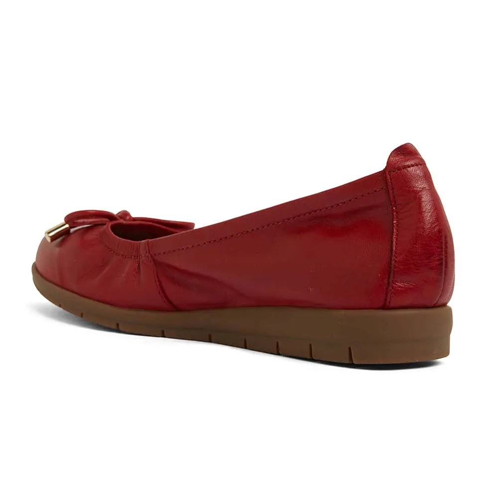 Barton Flat in Red Leather