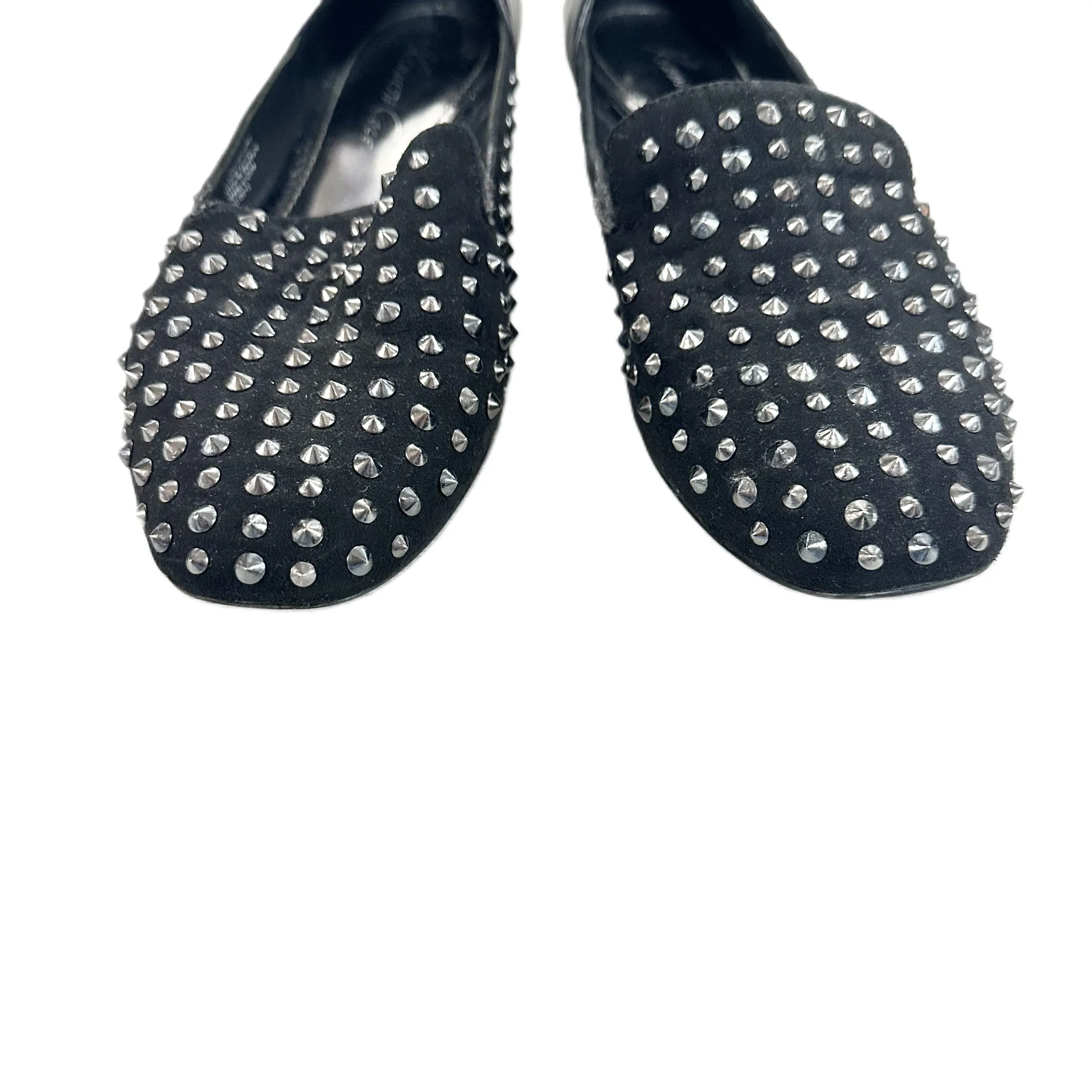 Black & Silver Shoes Flats By Kenneth Cole, Size: 8