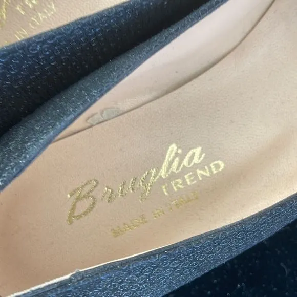 Bruglia Black Shimmer New Flats