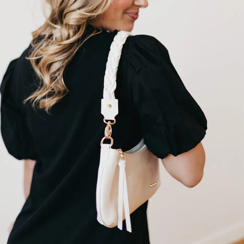 Brynlee Braided Vegan Leather Crossbody & Shoulder Bag