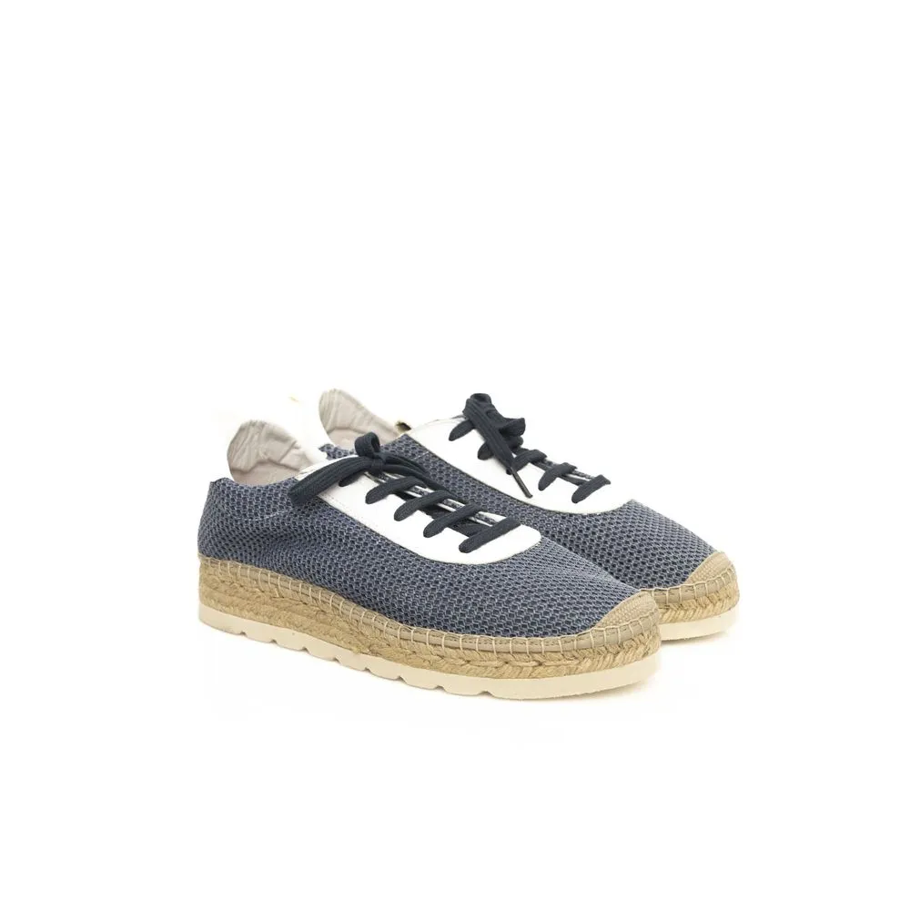 Cerruti 1881 Blue Polyester Men Sneaker