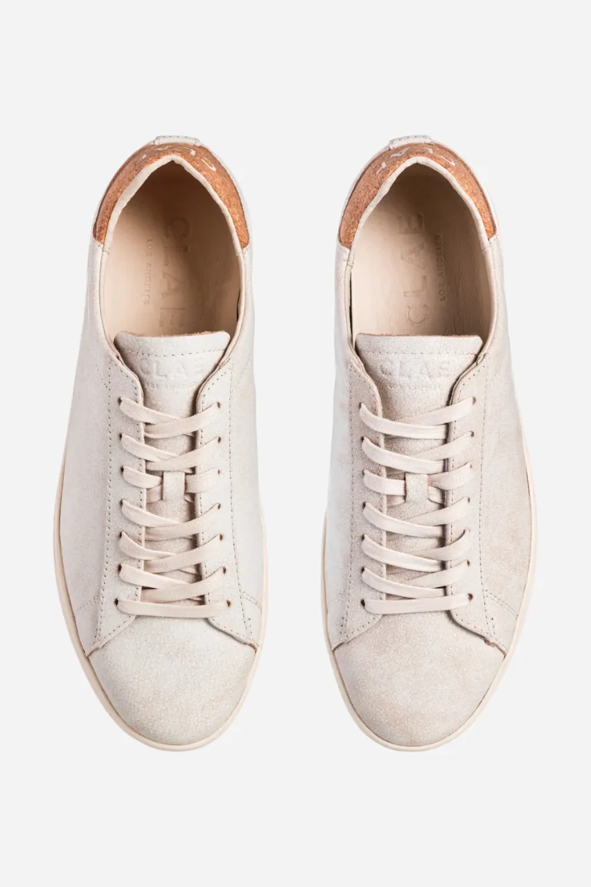 Clae Bradley Distressed Men's Sneaker in Leather Cork