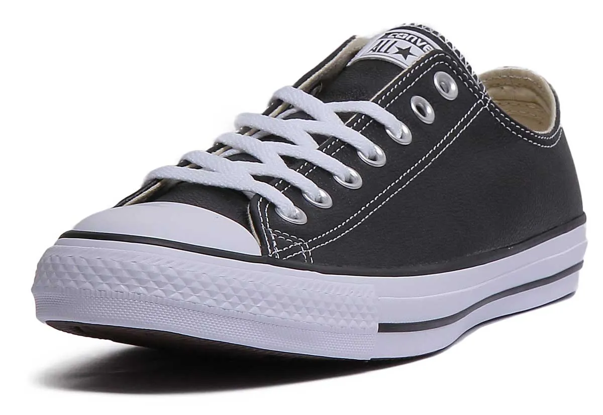 Converse 132174 CT All Star Low Leather Trainer In Black