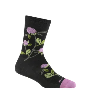 Darn Tough Women's Blossom Crew Lightweight Lifestyle Sock in Charcoal