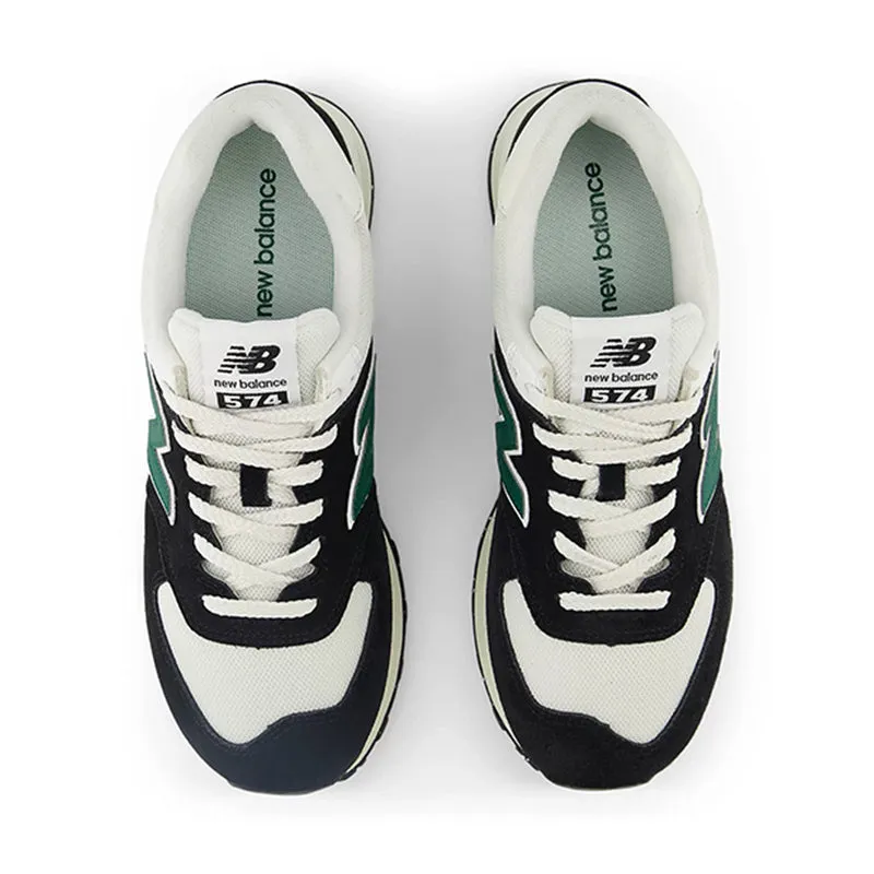 Men's 574 Black/White/Marsh Green