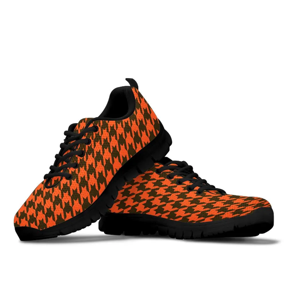 Mesh Sneaker_Brown on Orange_C_HT Pattern