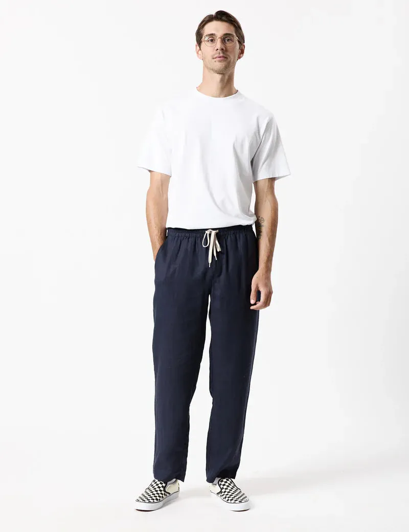 MR SIMPLE - Brooklyn Linen Pant Navy