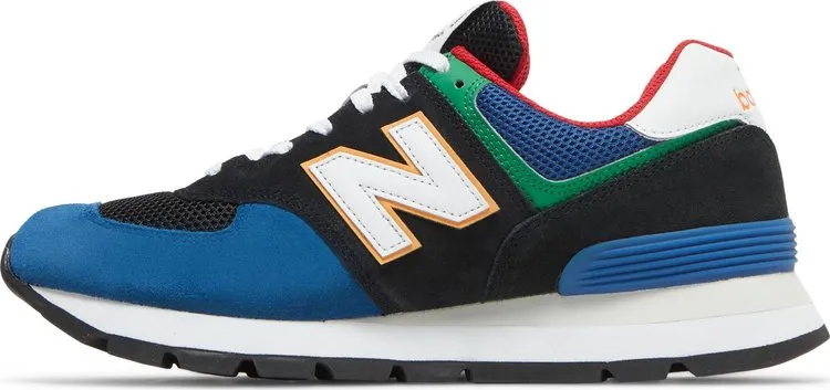 New Balance 574 'Rugged - Black Captain Blue' Sneakers, black