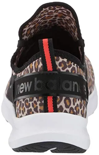 New Balance Women's FuelCore Nergize Sport V1 Sneaker, Leopard/Black, 8.5