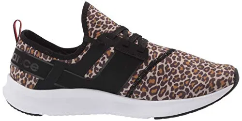 New Balance Women's FuelCore Nergize Sport V1 Sneaker, Leopard/Black, 8.5