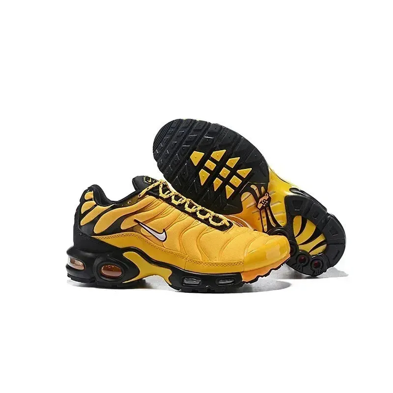 Nike TN Air Max Plus Frequency Pack  Yellow & Black Men's Running Shoes