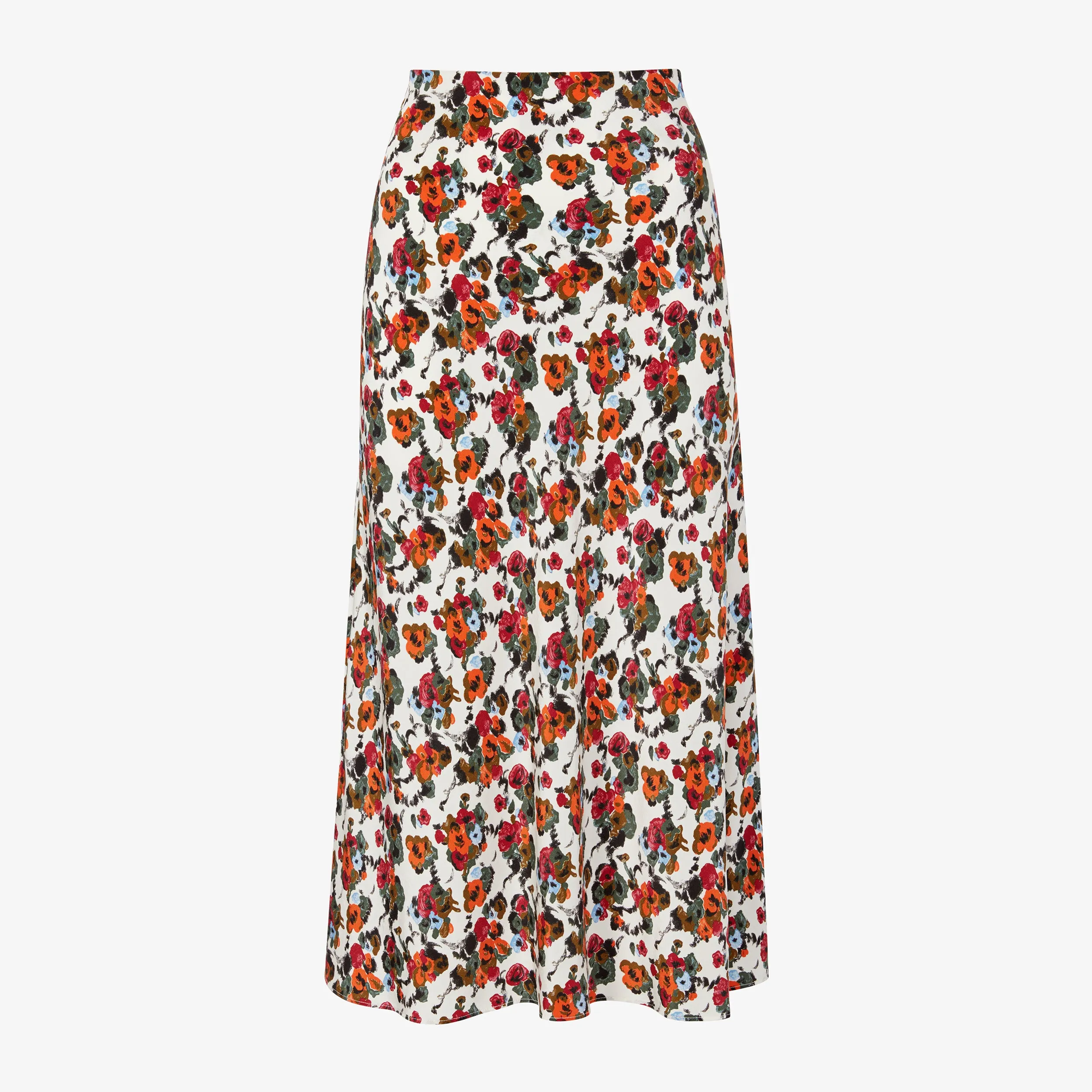 Orchard Skirt - Washable Silk :: Garden Print