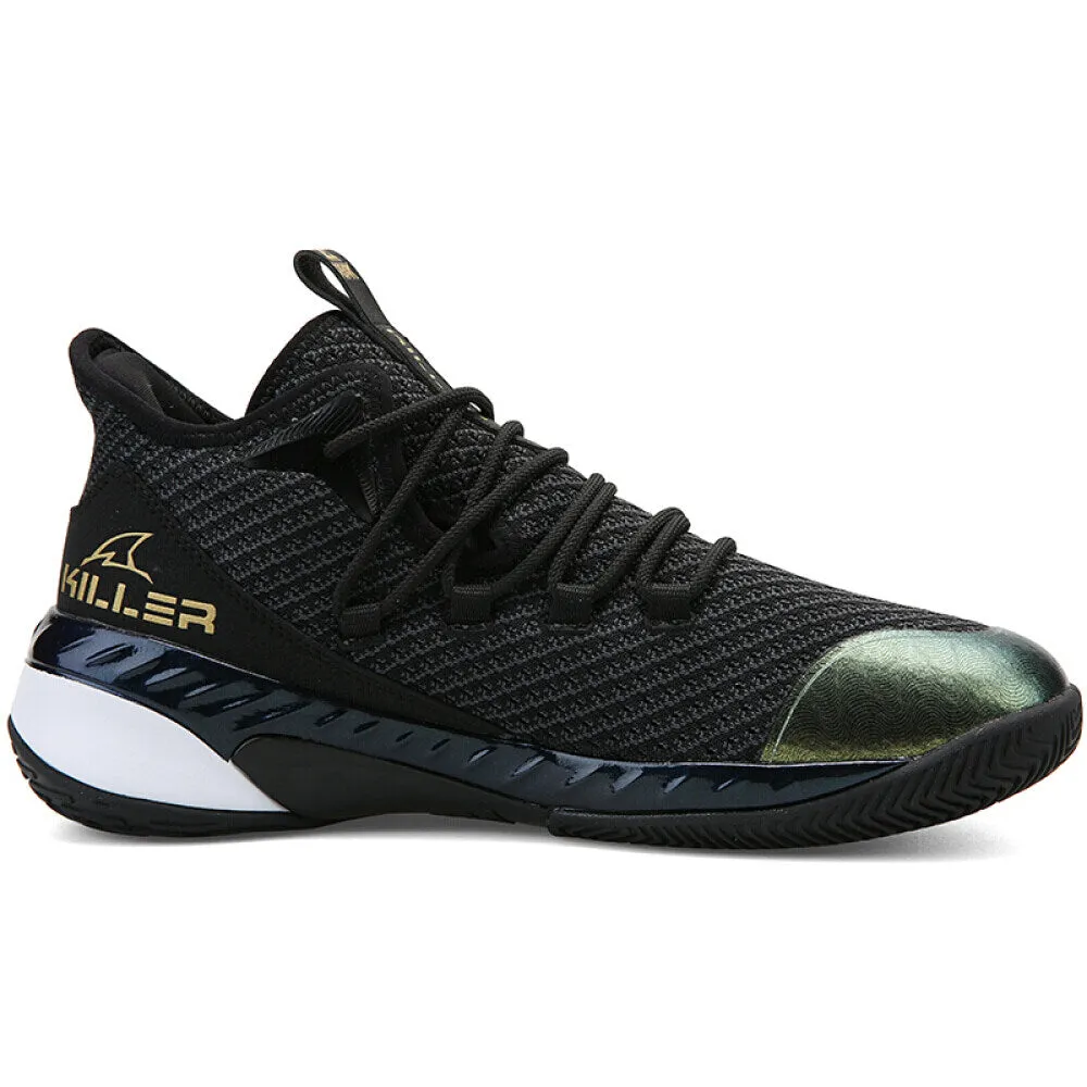 PEAK  Professional Basketball Shoes Mid Sneakers Black Gold DA920231