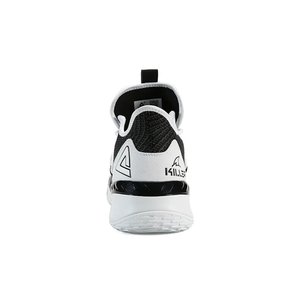 PEAK  Professional Basketball Shoes Mid Sneakers White Black DA920231