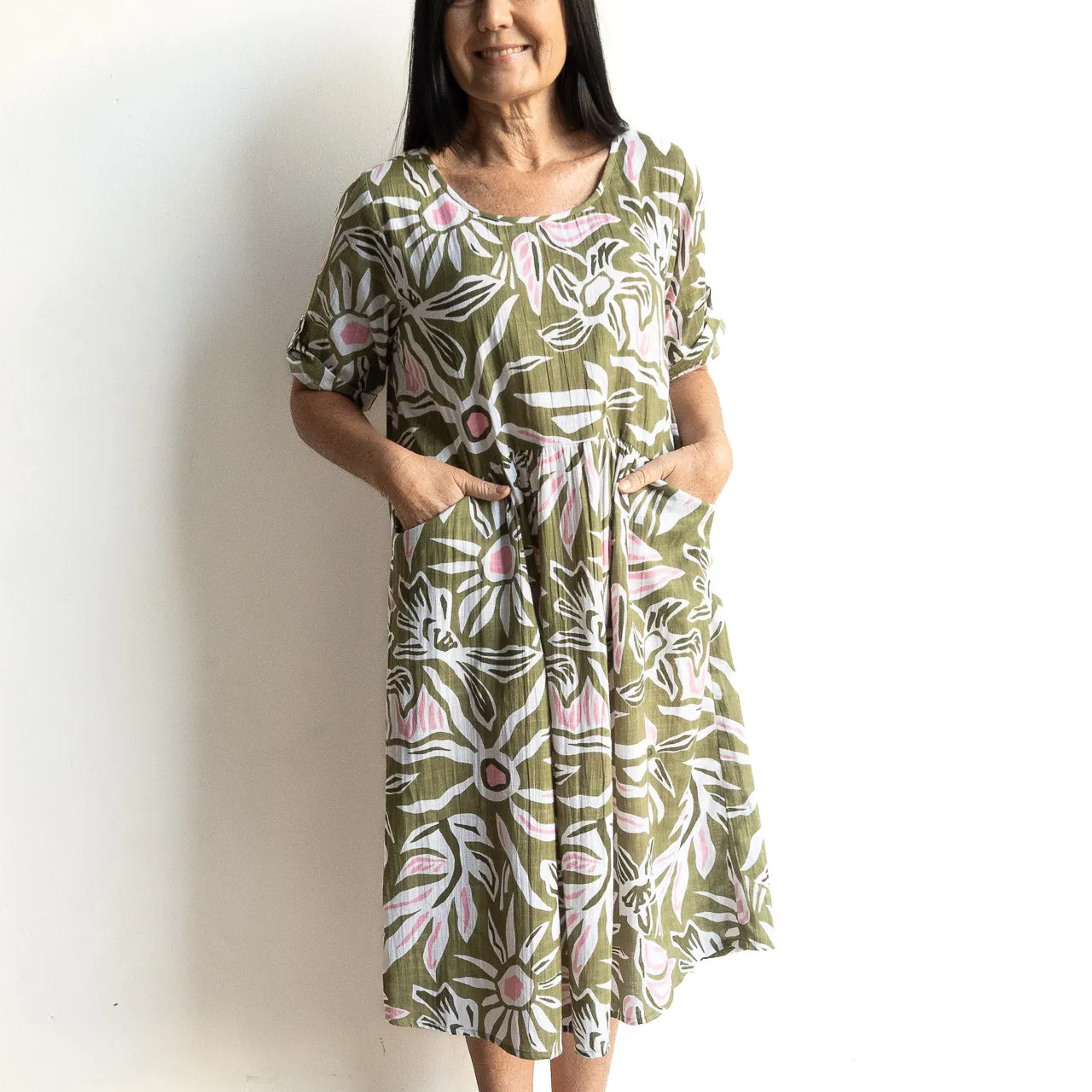 Picnic Perfect Smock Dress - Jungle Flower