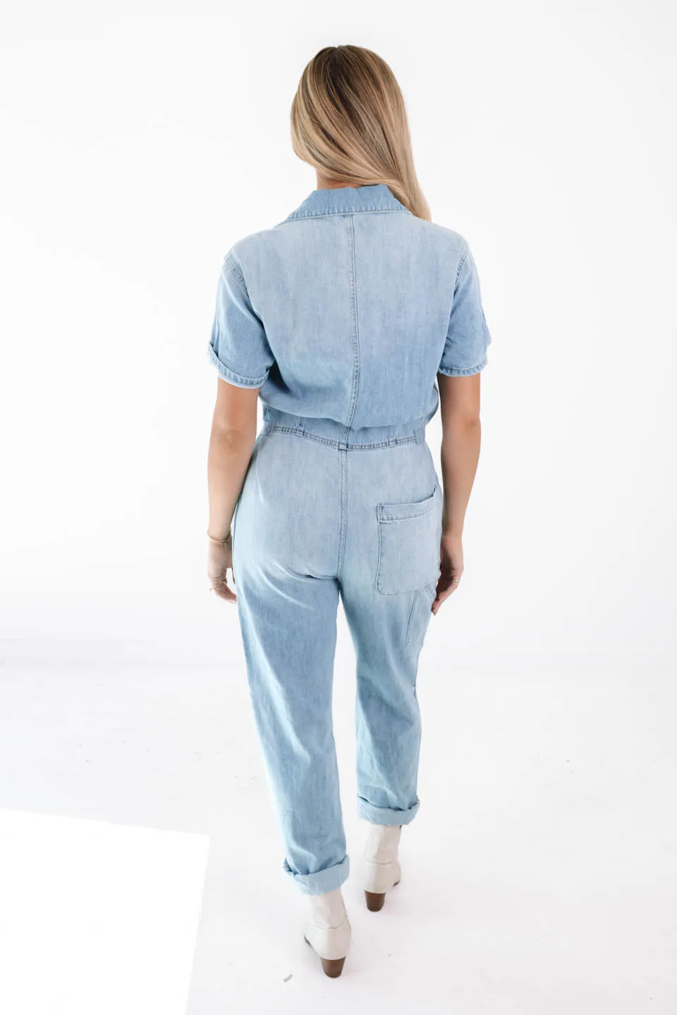 Pistola Grover Denim Field Jumpsuit - Disoriented