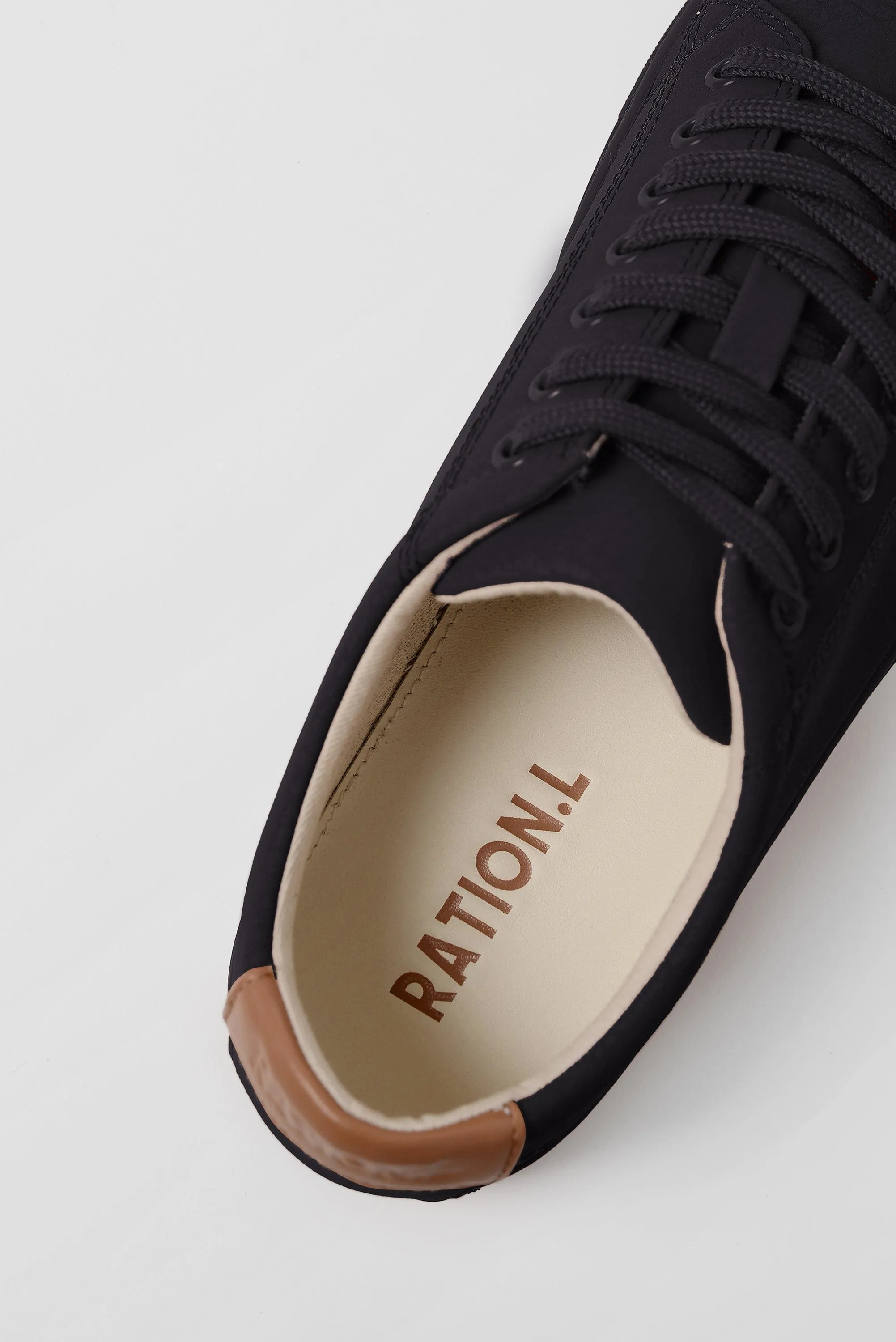 R-Kind Unisex Vegan Leather Sneakers | Mercury Black Grained