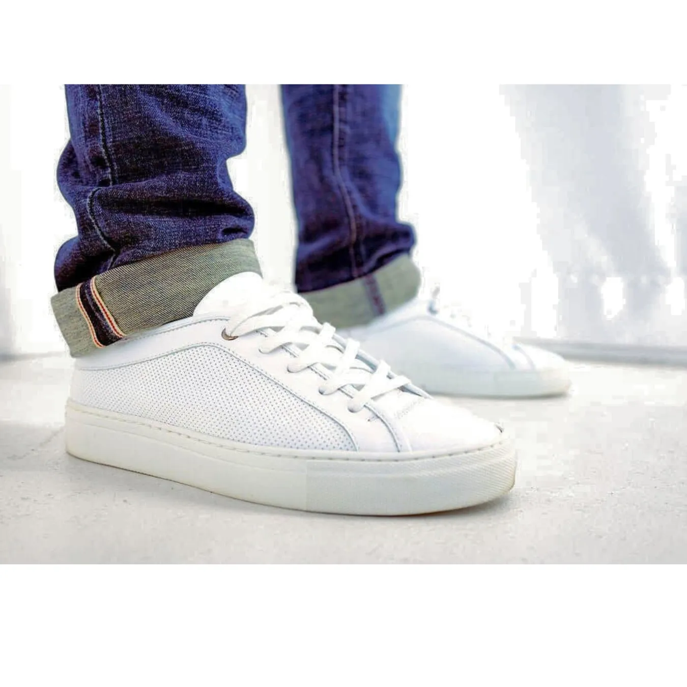 RUNNINGMAN Lowtop Leather Sneaker