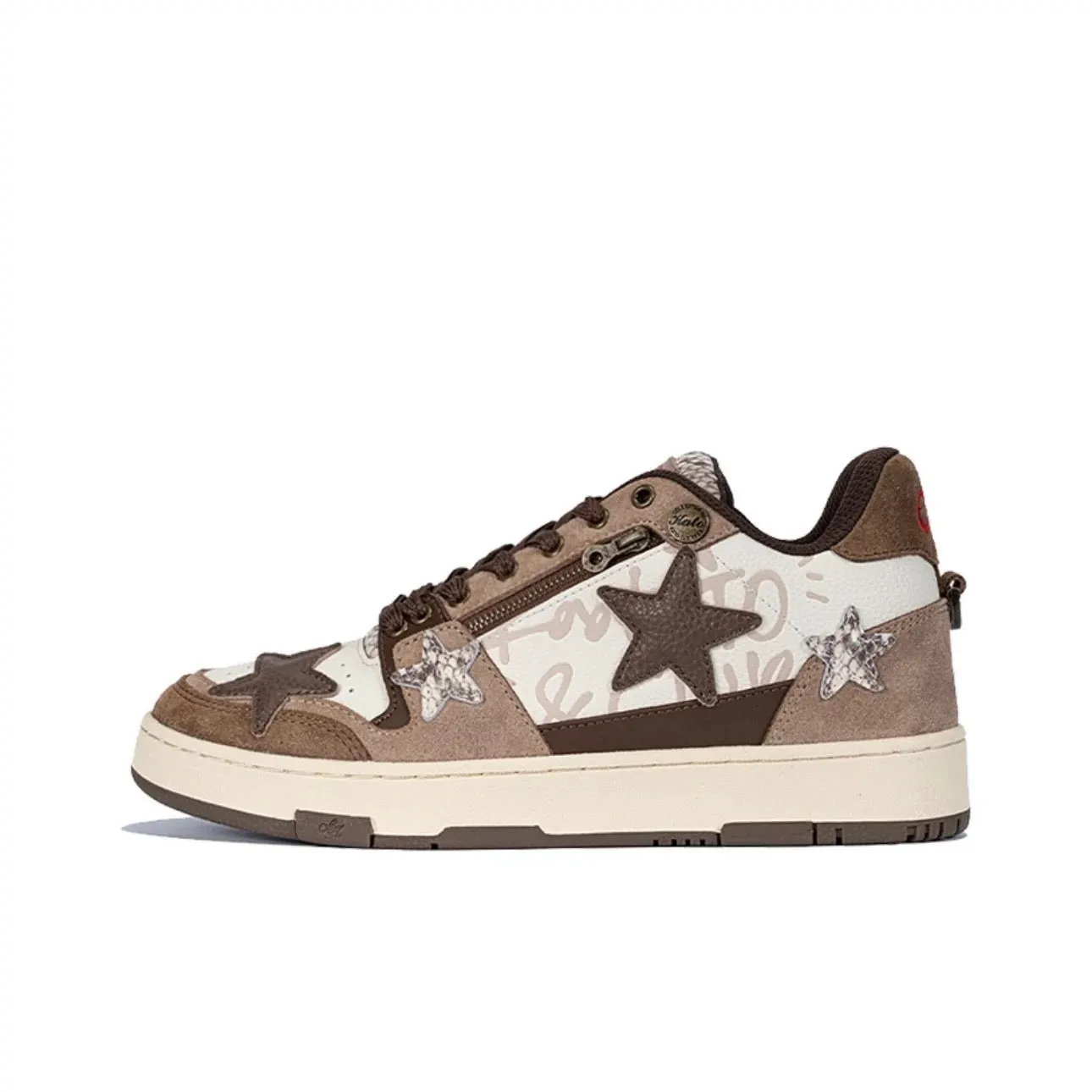 Rustic Brown Star Sneakers