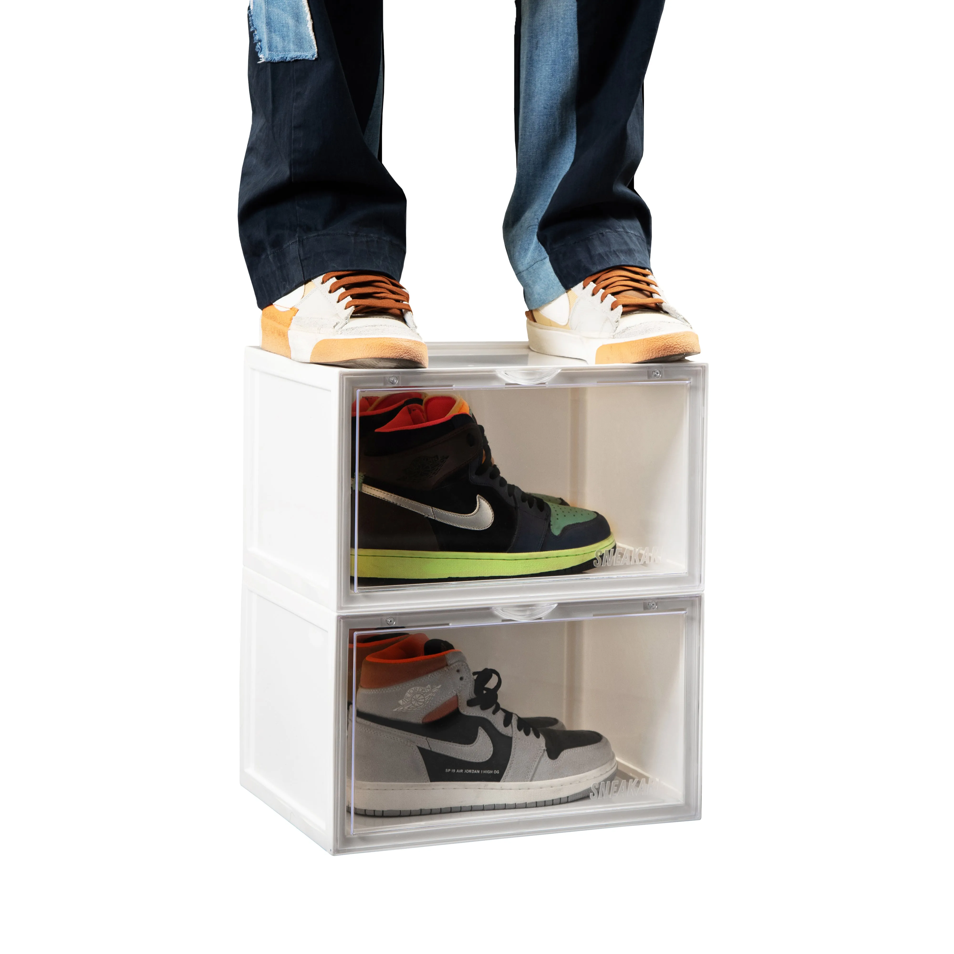 Stack'Em Sneaker Crates | Shoe Crates (Side Drop)