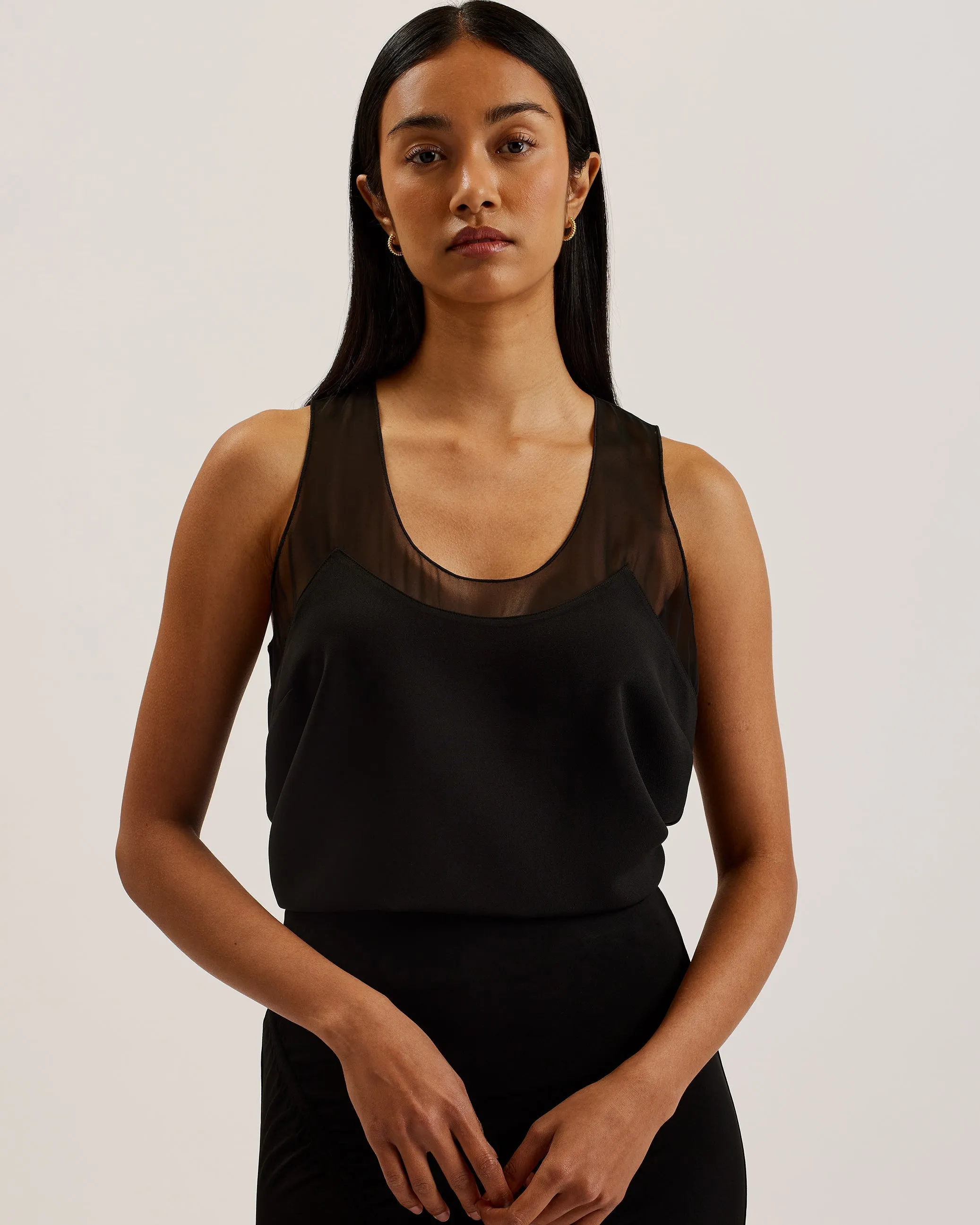 Tilama Tank Top With Racer Back Black