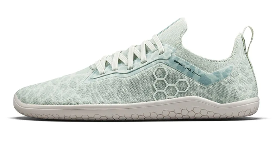 Vivobarefoot Women's Primus Lite Knit Frosted Mint Leopard