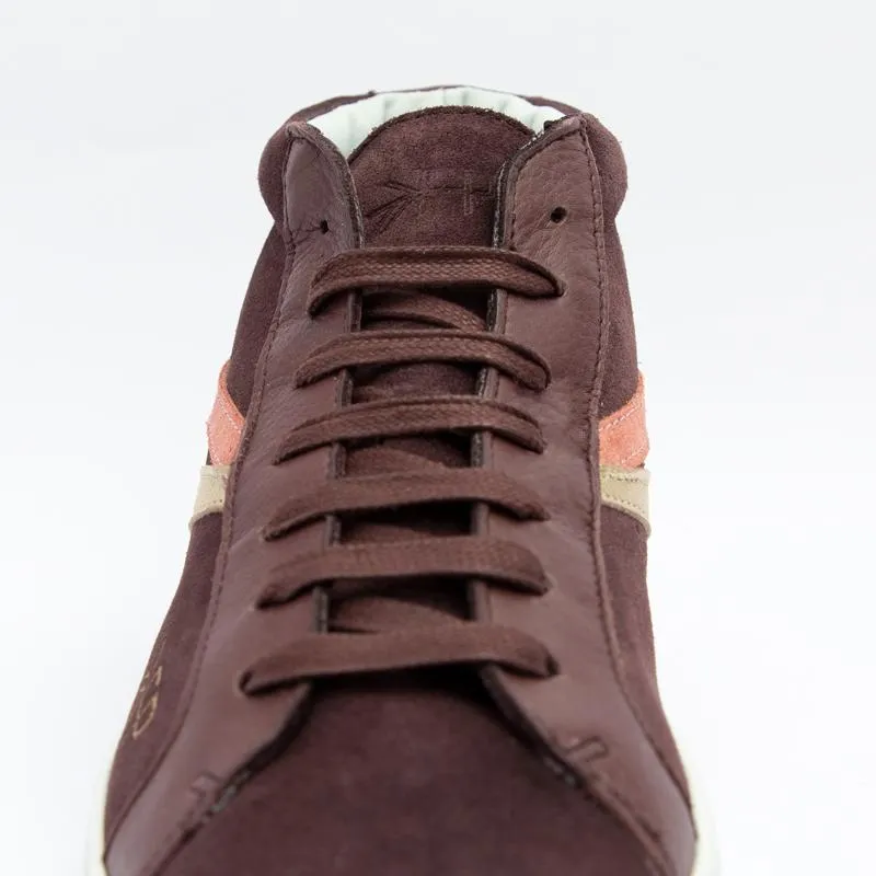 Women's Burgundy High Top Sneaker