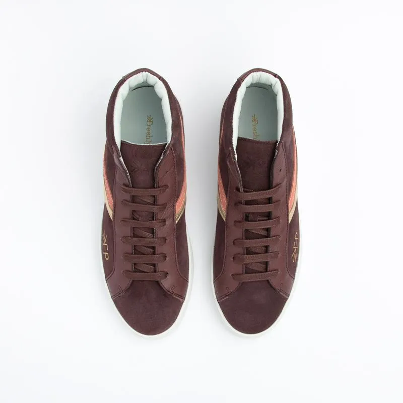 Women's Burgundy High Top Sneaker