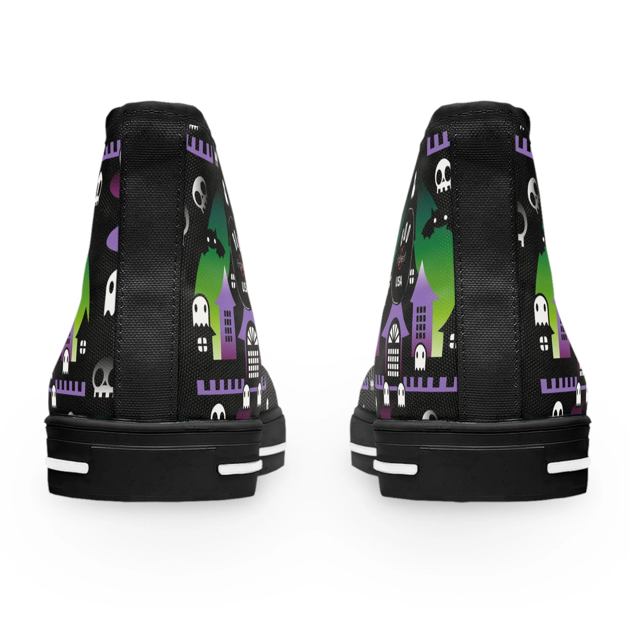 Women's High-Top Sneakers - Boo - Purple Green