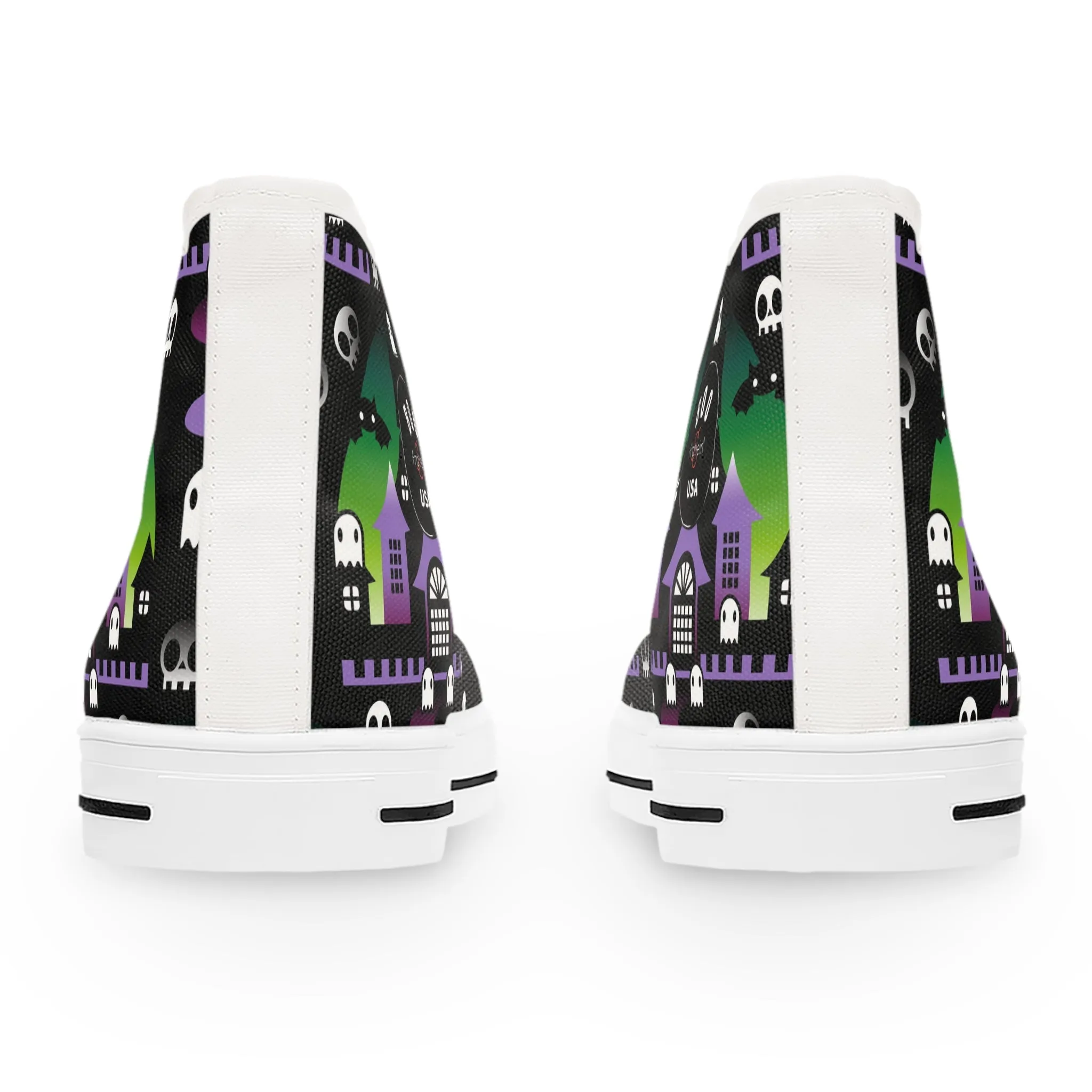 Women's High-Top Sneakers - Boo - Purple Green