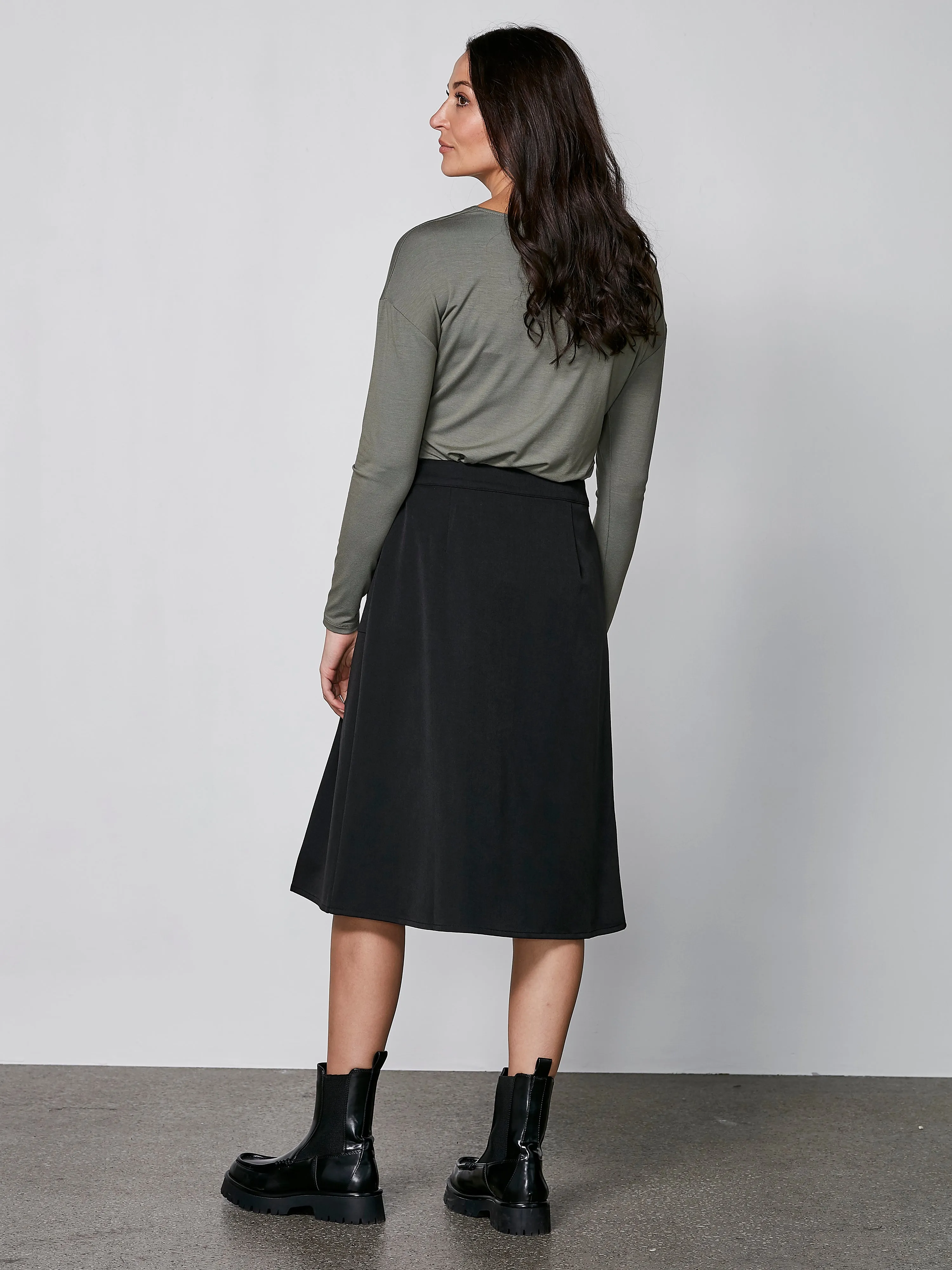 YASMI long-sleeved t-shirt - Olive